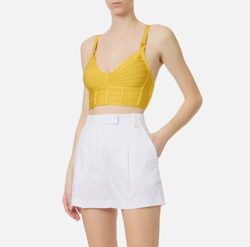 Top in 3D knit fabric