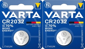 זוג סוללות VARTA CR2032 LITHIUM