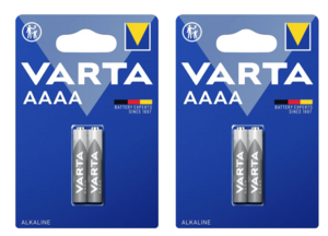 4 סוללות VARTA AAAA