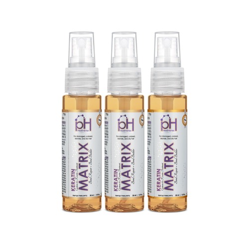 קראטין מטריקס Keratin Matrix PH לשיקום השיער 3 בקבוקונים 30 מ