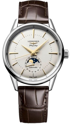 Longines L48154782 Flagship Heritage 38.5MM גברים לונג'ין יבואן רשמי