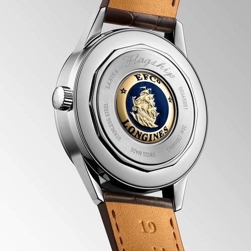 Longines L48154782 Flagship Heritage 38.5MM גברים לונג'ין יבואן רשמי