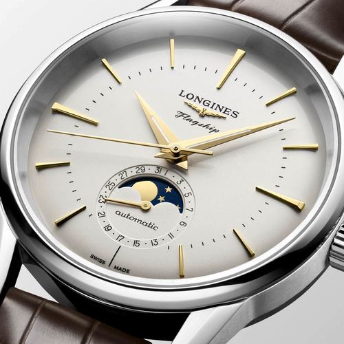 Longines L48154782 Flagship Heritage 38.5MM גברים לונג'ין יבואן רשמי
