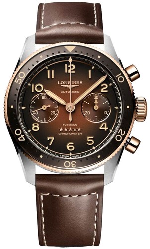Longines L38215592 Spirit-Zulu 42MM 18 karat yellow gold גברים לונג'ין יבואן רשמי