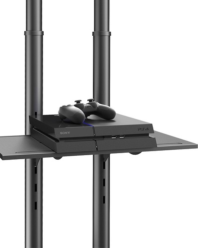 עגלה ניידת למסכים עד 75″ עם גלגלים ננעלים – מחזיק משקל עד 40 ק”ג!