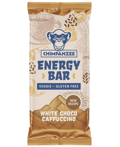 חטיף אנרגיה CHIMPANZEE WHITE CAPPUCCINO BAR 55g