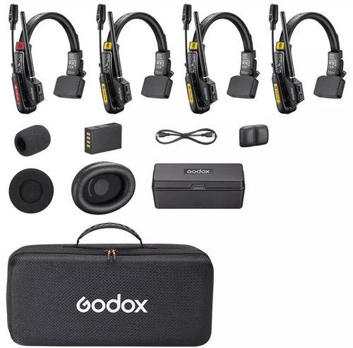 מערכת אינטרקום אלחוטית Godox SkyTalk Air 4S 4-Person Full-Duplex Wireless