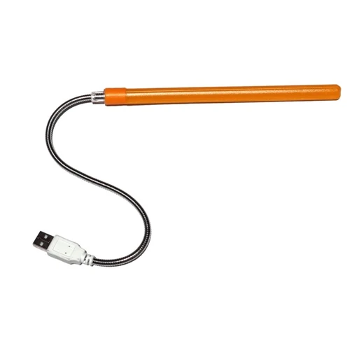 מנורה ארוכה בחיבור USB למחשב או לבית במבחר צבעים | צבע כתום 