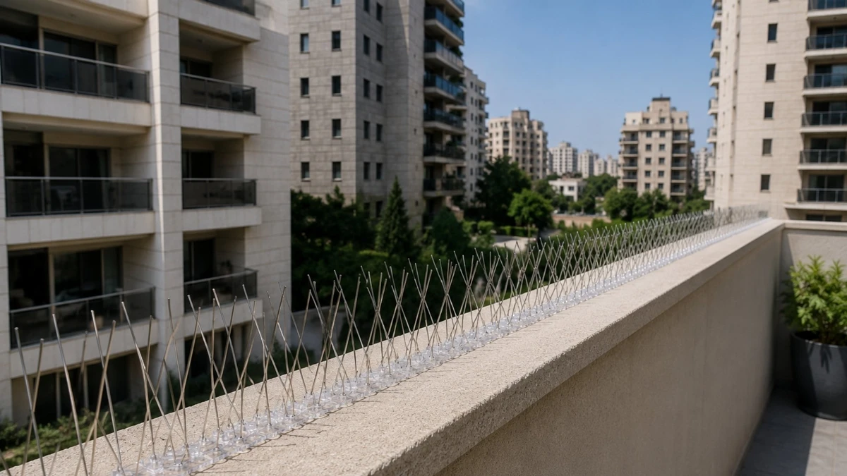 עיצוב SIH של דוקרן נירוסטה – כיסוי מכל זווית למניעת נחיתת יונים