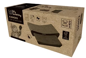 קרטון גירוד לחתולים קנזס 2 חלקים - M-Pets Scratchy Cat Cardboard Scratchers