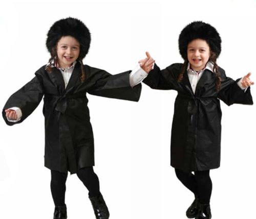 כובע פרווה שטריימל/ צבע שחור /לילדים