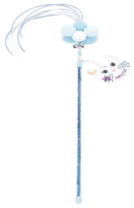 אמפט משחק לחתולים שרביט פונפונים 40 ס"מ - M-PETS MoonCAT cat wand Cosmic Fluff 