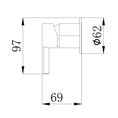 אינטרפוץ 3 דרך שחור מט בשילוב זהב מט 1203BG1 סיוון אופיר