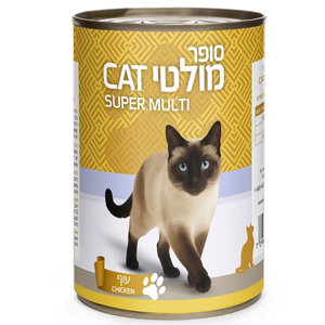 מולטי שימורים לחתול עוף (גוש) 400 גרם