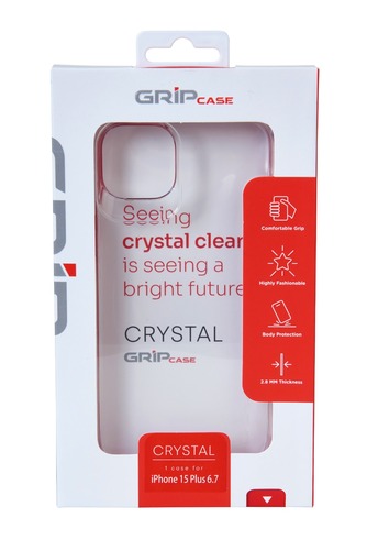 אריזת כיסוי Grip Crystal שקוף לאייפון 17 פרו מקס מבית Grip Case