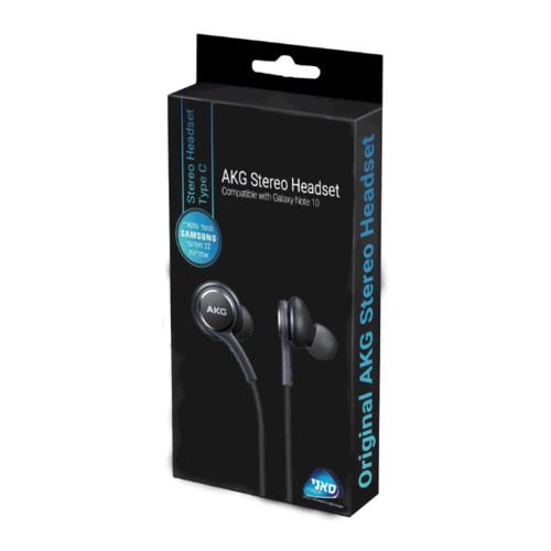 AKG Stereo Headset Wired Earphones USB-C for Samsung Galaxy S10 and Higher | אוזניות חוטיות AKG Stereo Headset USB-C לסמסונג Galaxy S10