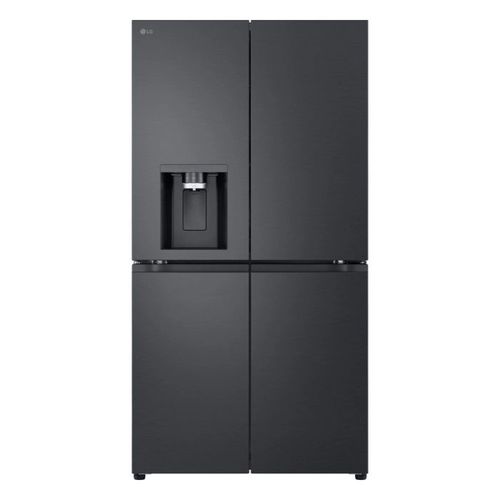 מקרר 4 דלתות LG דגם GMF960EV4E בגוון שחור פלדה יוקרתי (Black Steel).