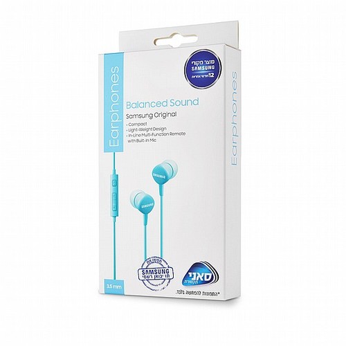 Samsung Original Balanced Sound Earphones AUX 3.5mm with Microphone | אוזניות Samsung Original Balanced Sound AUX 3.5mm עם מיקרופון