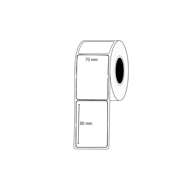 גליל מדבקות נייר תרמי 70×80 מ"מ – דגם WP7080-100