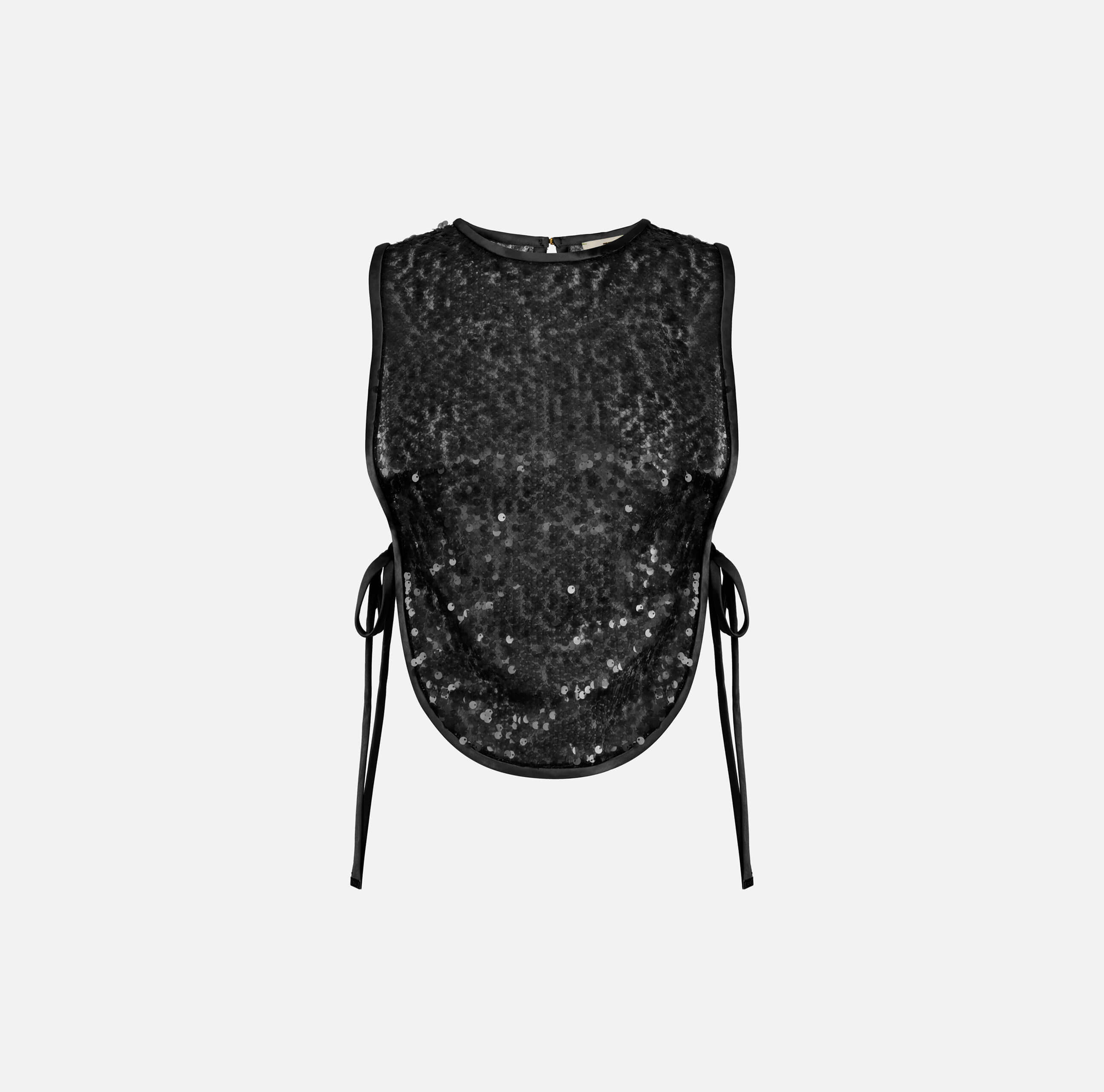 Tulle bib with sequins