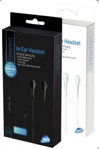 Samsung Original In-Ear Headset AUX 3.5mm with Volume Control | אוזניות Samsung Original In-Ear AUX 3.5mm עם שליטה בווליום