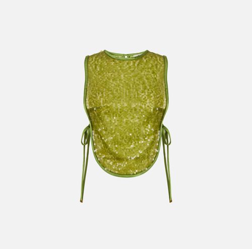 Tulle bib with sequins