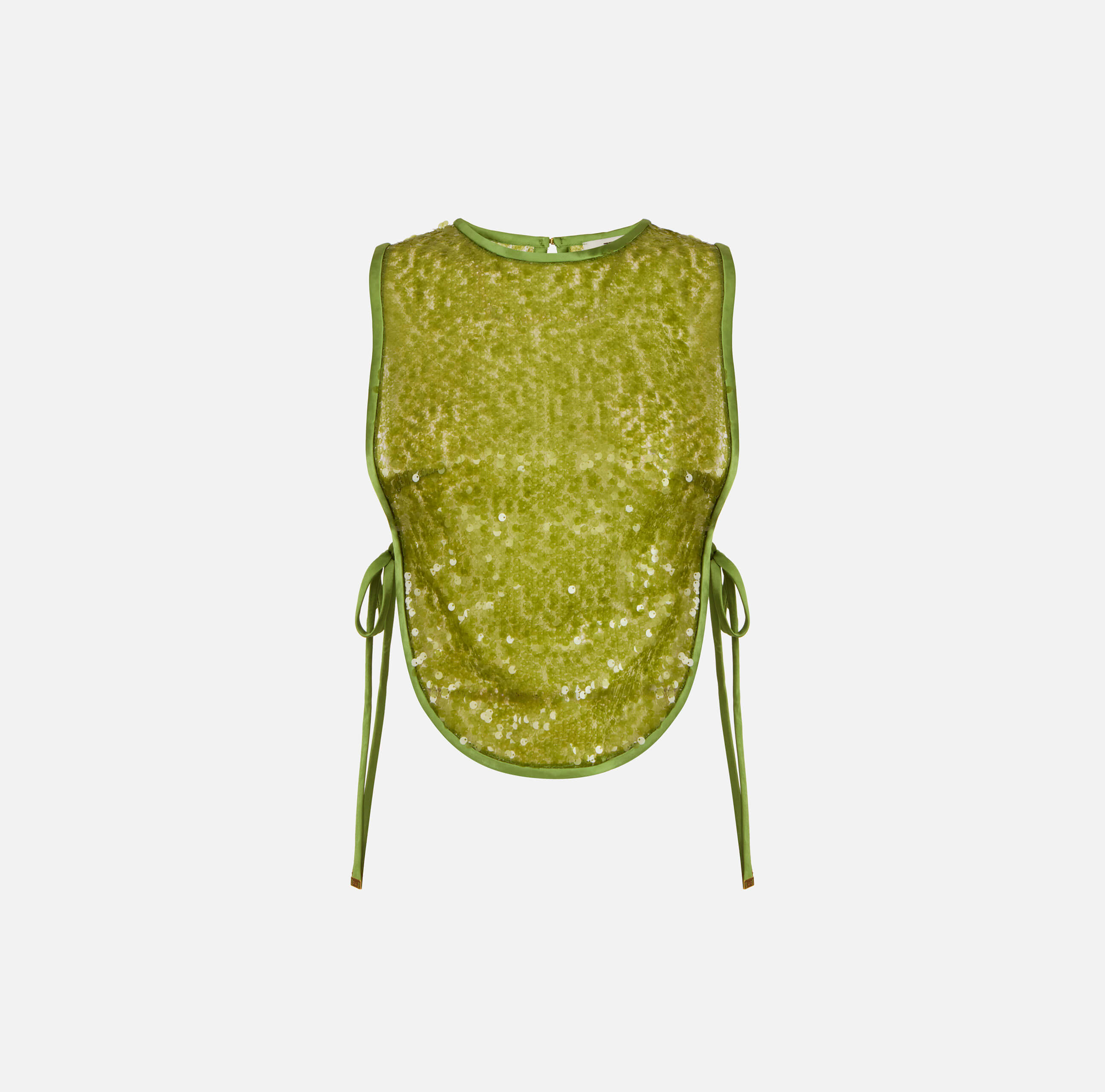 Tulle bib with sequins