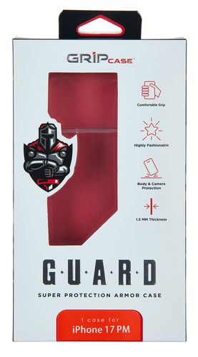 אריזת כיסוי Grip Guard שקוף לאייפון 17 פרו מקס