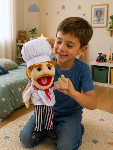 בובת תיאטרון טבח פותח את הפה 13055
