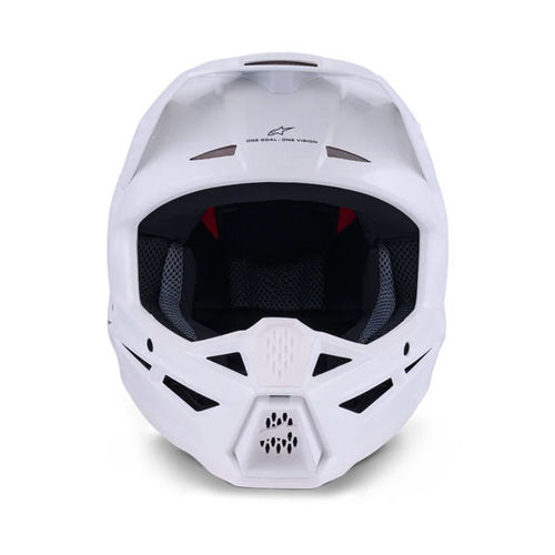קסדת שטח ALPINESTARS S-M3 SOLID לבן