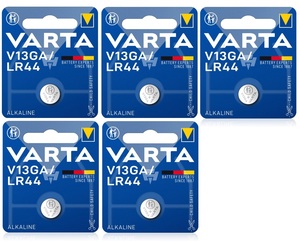 5 סוללות VARTA V13GA LR44