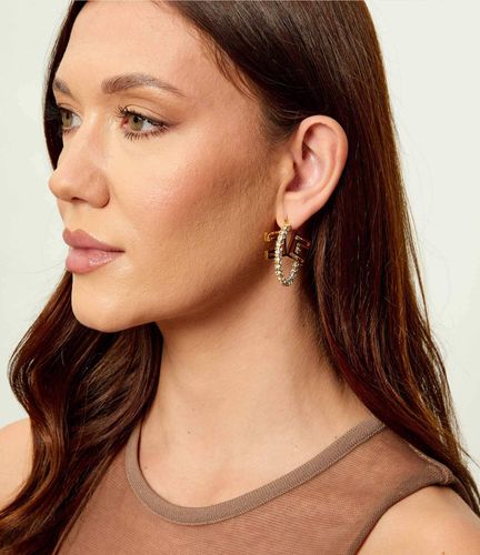 Gold galvanic mini hoops