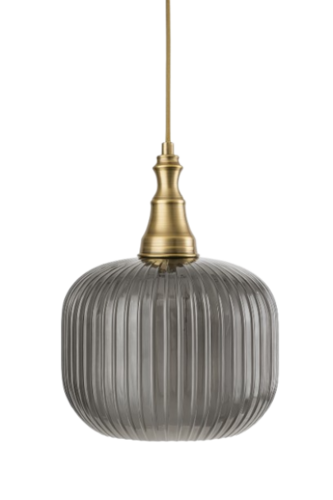 מנורת תליה זכוכית אפורה AM112 