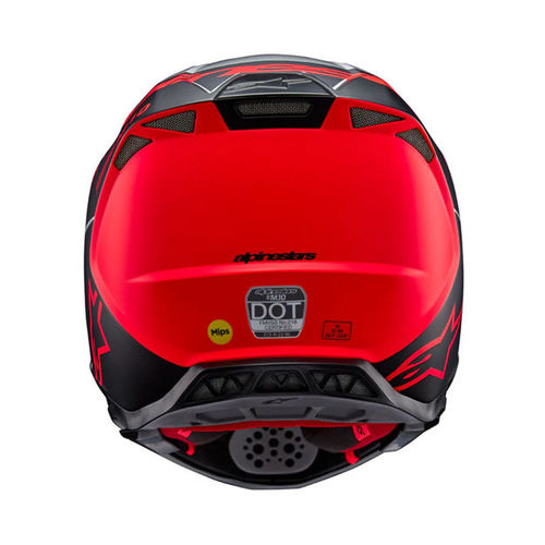 קסדת שטח ALPINESTARS SUPERTECH S-M10 FLOOD כסף/שחור/כתום