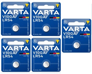 5 סוללות VARTA V10GA LR54