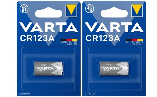 זוג סוללות VARTA CR123A LITHIUM 
