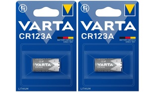 זוג סוללות VARTA CR123A LITHIUM
