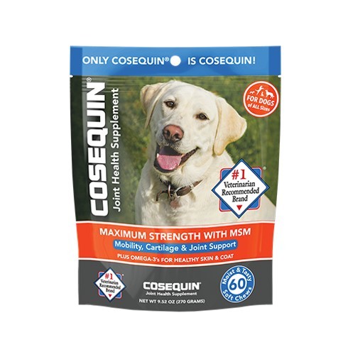 תוסף מפרקים קוזקווין Cosequin Nutramax חטיפים לכלב, 120 יחידות