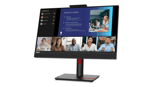 מסך מחשב ייעודי לשיחות וידאו Lenovo ThinkVision T24v-30 23.8