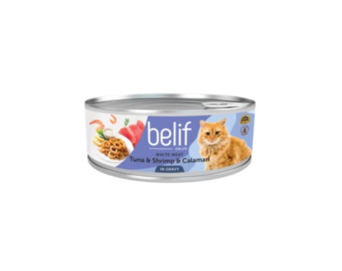 BELIF שימור בליף טונה שרימפס וקלמרי ברוטב 80 גרם