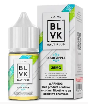 BLVK 2% SOUR APPLE ICE 30 ML | בי.אל.וי.קיי תפוח חמצמץ אייס 2% 30 מיל