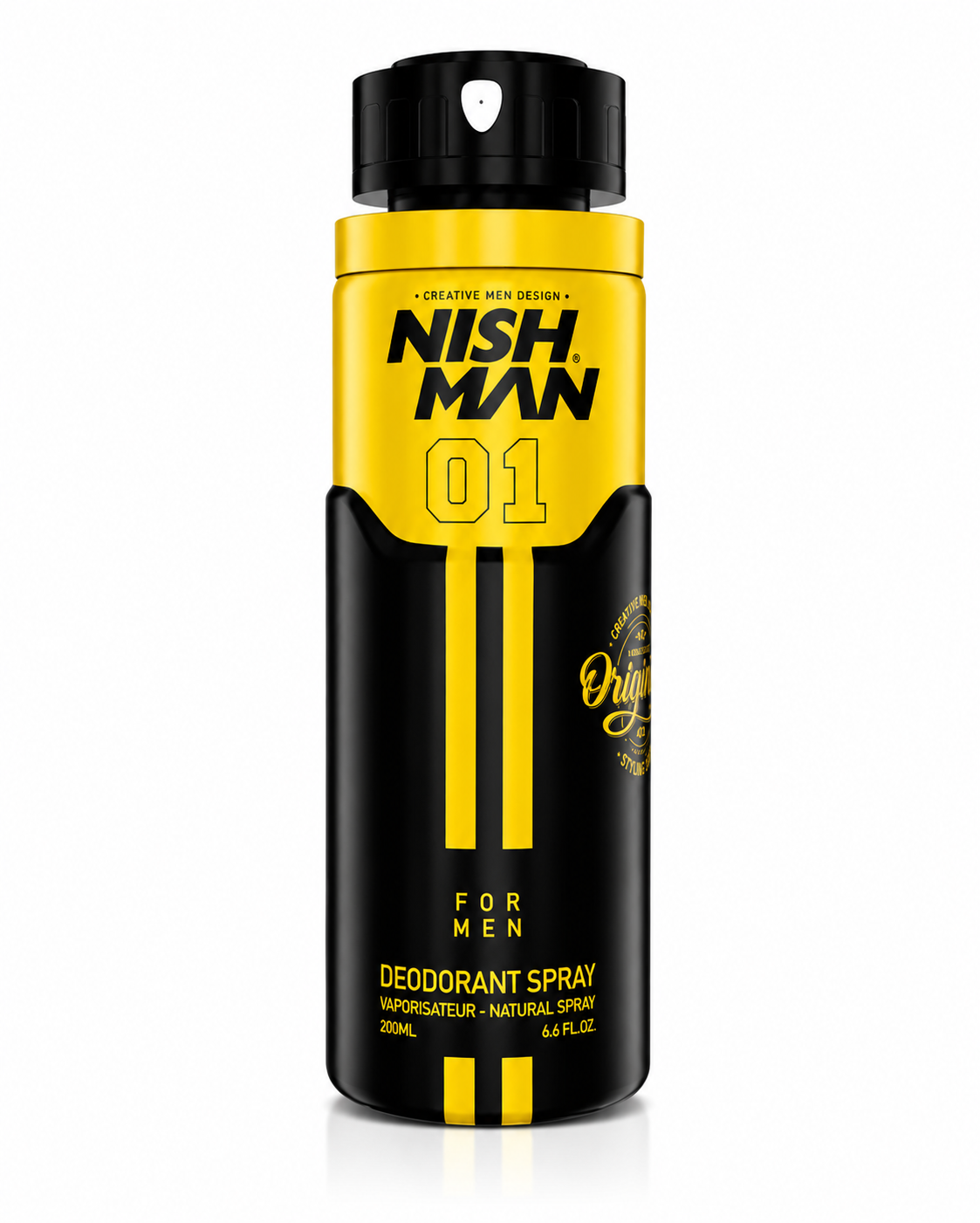דאודורנט ספריי NISH MAN 01 לגבר – 200 מ"ל