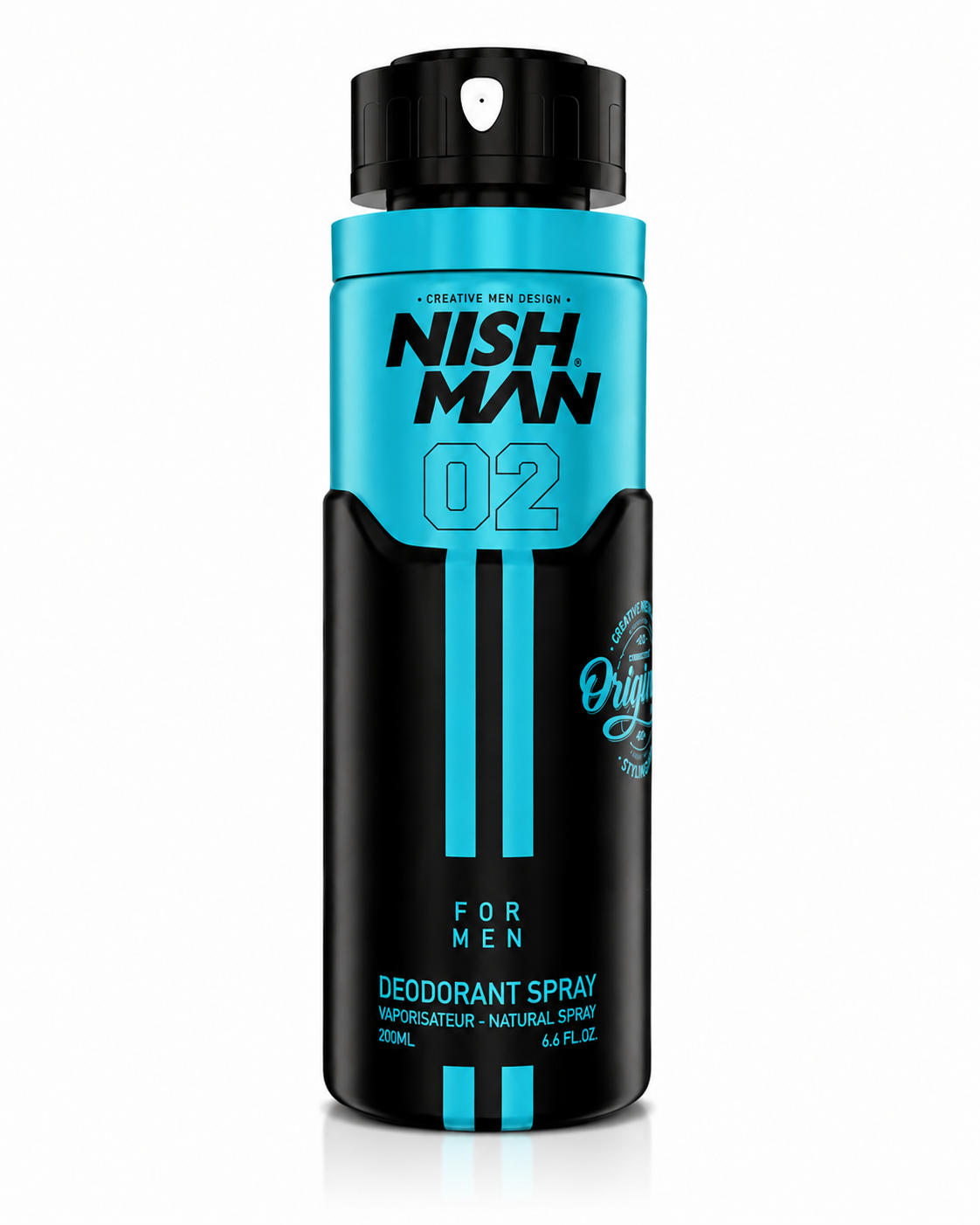 דאודורנט ספריי NISH MAN 02 לגבר – 200 מ"ל