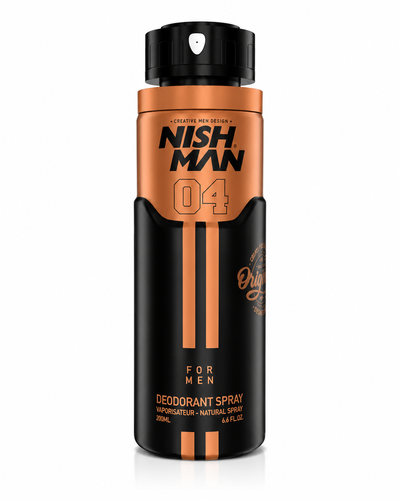 דאודורנט ספריי NISH MAN 04 לגבר – 200 מ