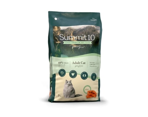 SUMMIT 10 סאמיט 10 גריין פריי סלמון לחתול 3 ק
