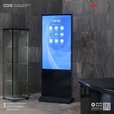 עמדת מסך מגע עצמאית hikvision DS-D6055UT-D/S 55 Touchable