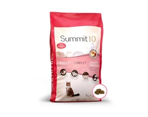 SUMMIT 10 סאמיט 10 עוף דג ואורז חתול בוגר 3 ק"ג