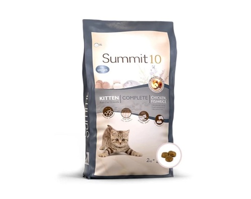 SUMMIT 10 סאמיט 10 עוף דג ואורז חתול גור 2 ק