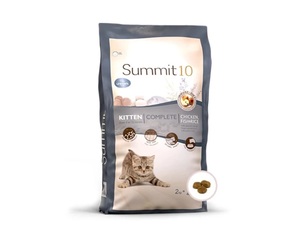 SUMMIT 10 סאמיט 10 עוף דג ואורז חתול גור 2 ק"ג
