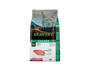 bravery cat chicken - ברייברי חתול עוף מסורס 2 ק"ג